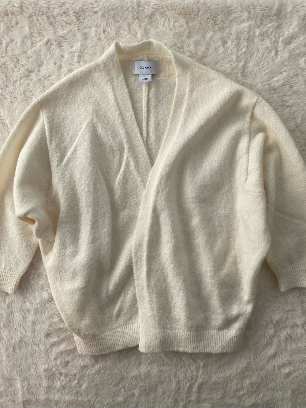 SALE! 50% Off Kids Old Navy Ivory Open-Front Cozy Cardigan Size 5T